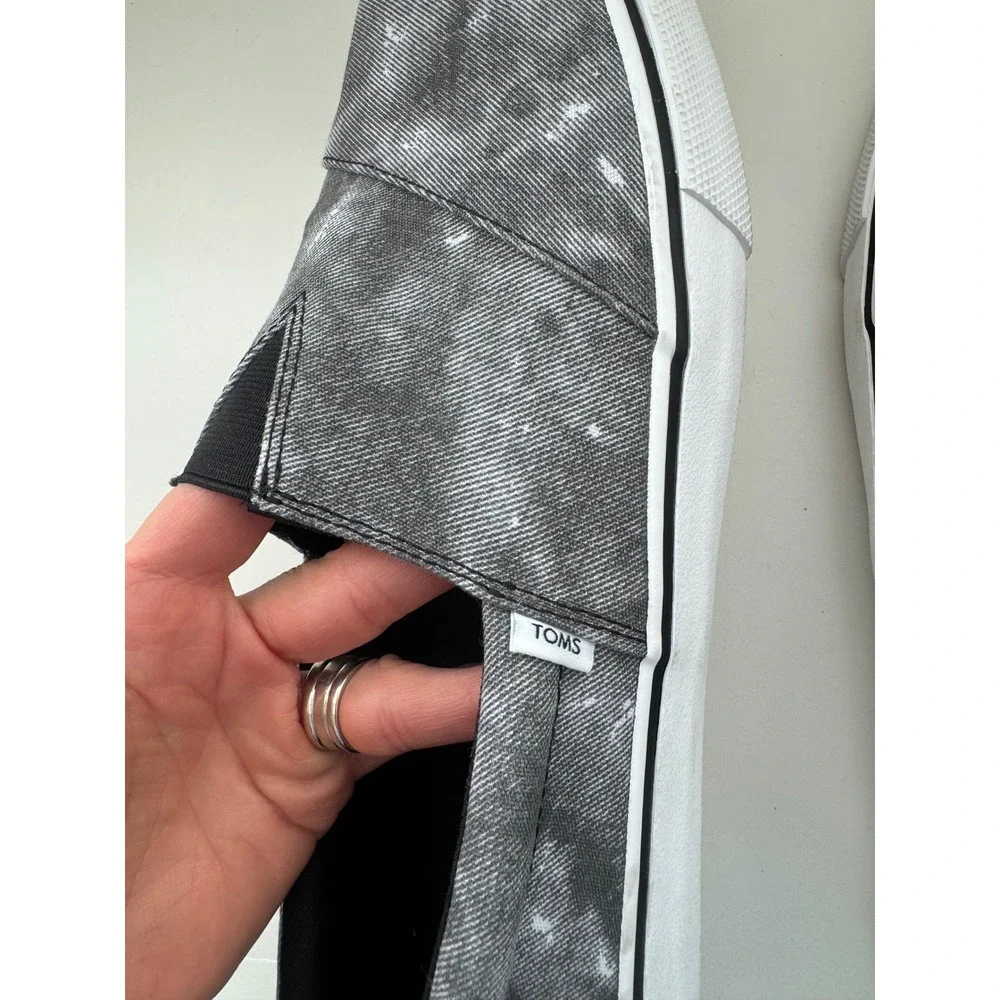 TOMS Slip On Alpargata Fenix Gray Wash Canvas Comfort‎ Loafers Mens Size 13 $60